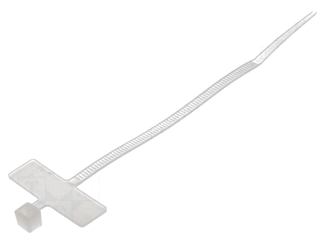 Kabelbinder; met schrijfveld; L: 100mm; W: 2,5mm; polyamide; 80N Kabelbinder; met schrijfveld; L: 100mm; W: 2,5mm; polyamide; 80N